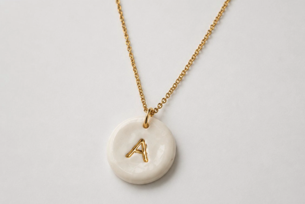 Custom initial pendant